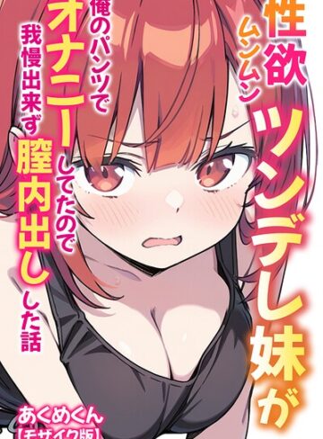 性欲ムンムンツンデレ妹が俺のパンツでオナニーしてたので我慢出来ず膣内出しした話【モザイク版】❤単行本【あくめ君】評価